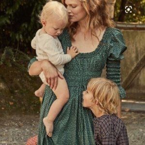 Dôen Kaira Dress in Evergreen Ditsy size XS. Worn twice. Perfect condition.